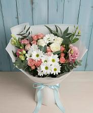 Букет цветов из:  Розы, Лизиантусы и Хризантемы #REPLACE_PRED# Алексеевском Ставропольского края