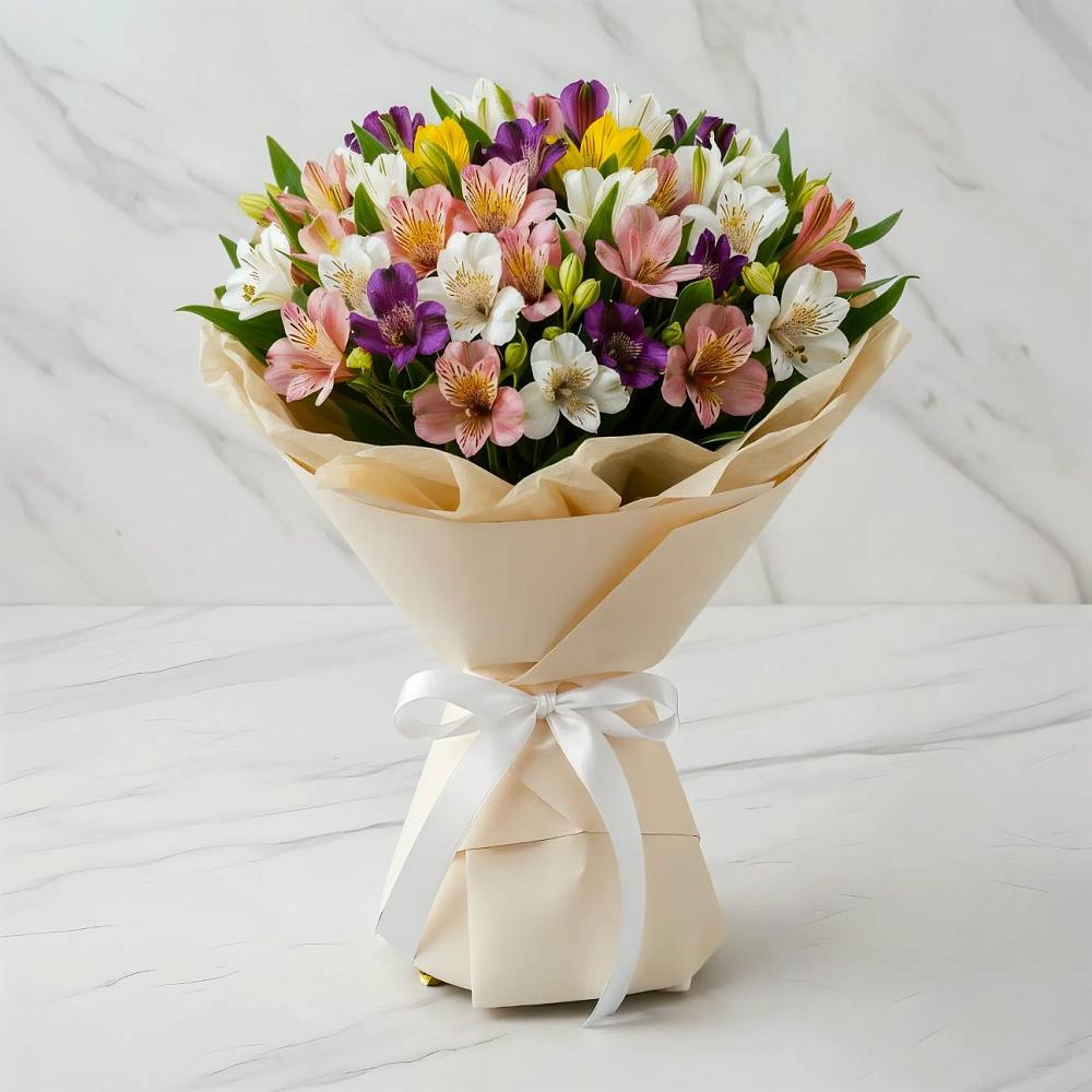 Букет цветов из: Альстромерии в Алексеевском Ставропольского края