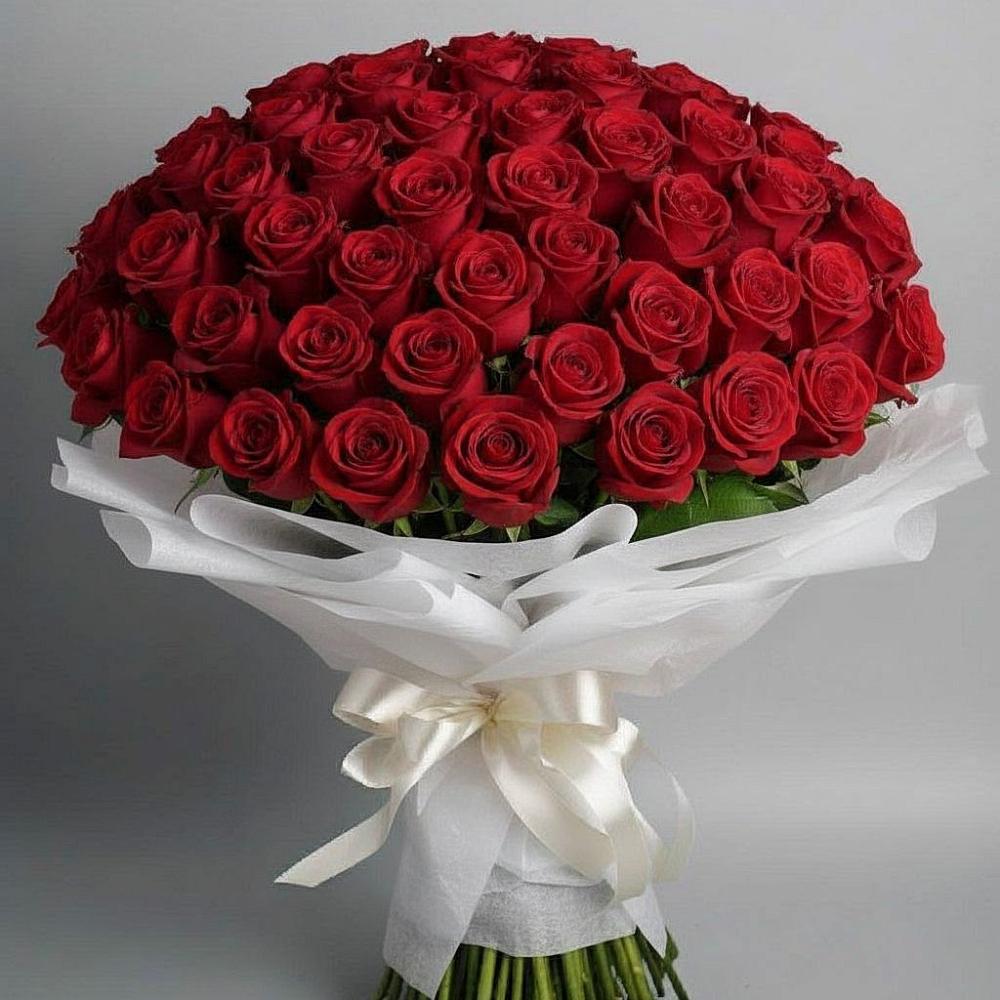 Букет 101 Красная роза Блэк Мэджик в Алексеевском Ставропольского края