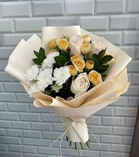Букет цветов из:  Розы и Хризантемы в Алексеевском Ставропольского края