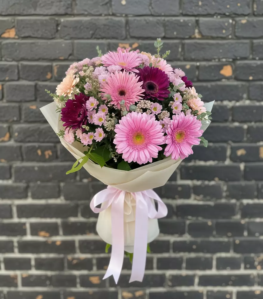 Букет цветов из: Герберы и Хризантемы в Алексеевском Ставропольского края