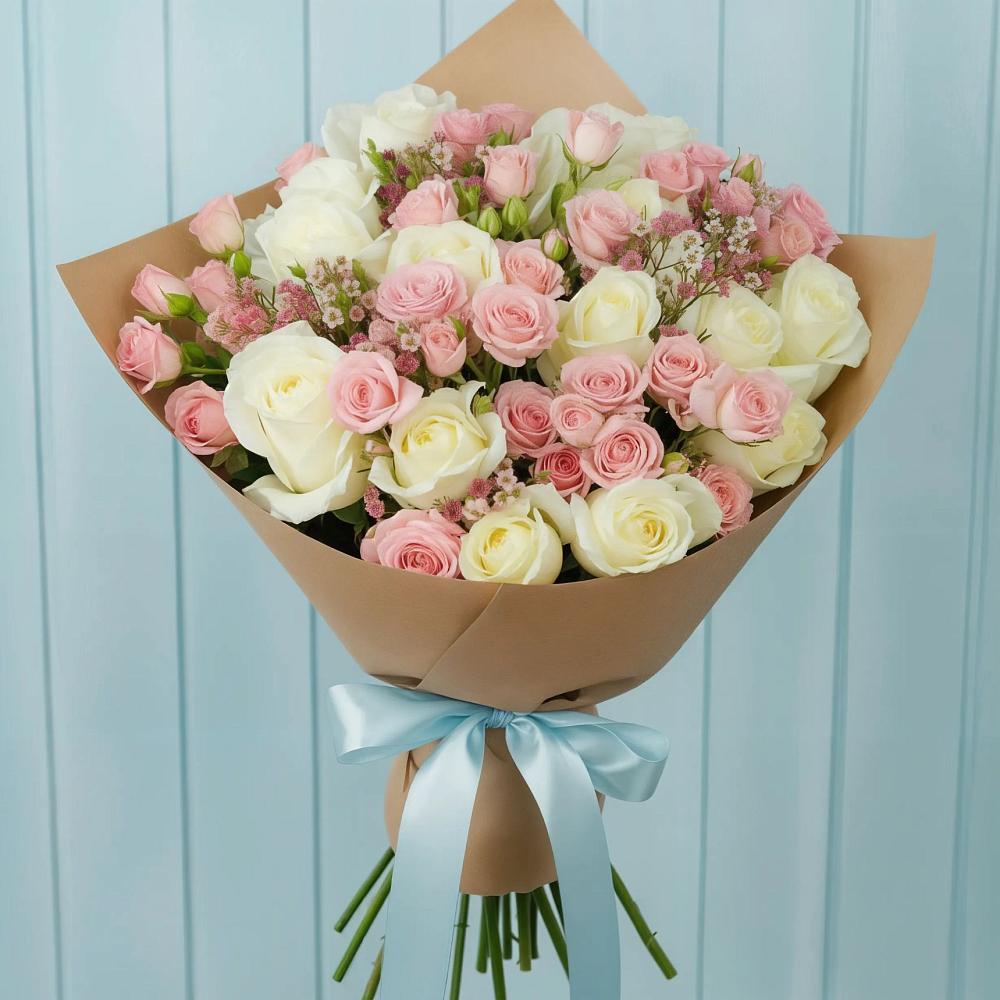 Букет цветов из: Розы в Алексеевском Ставропольского края