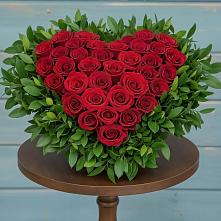 Цветочная композиция из Розы в виде сердца в Алексеевском Ставропольского края