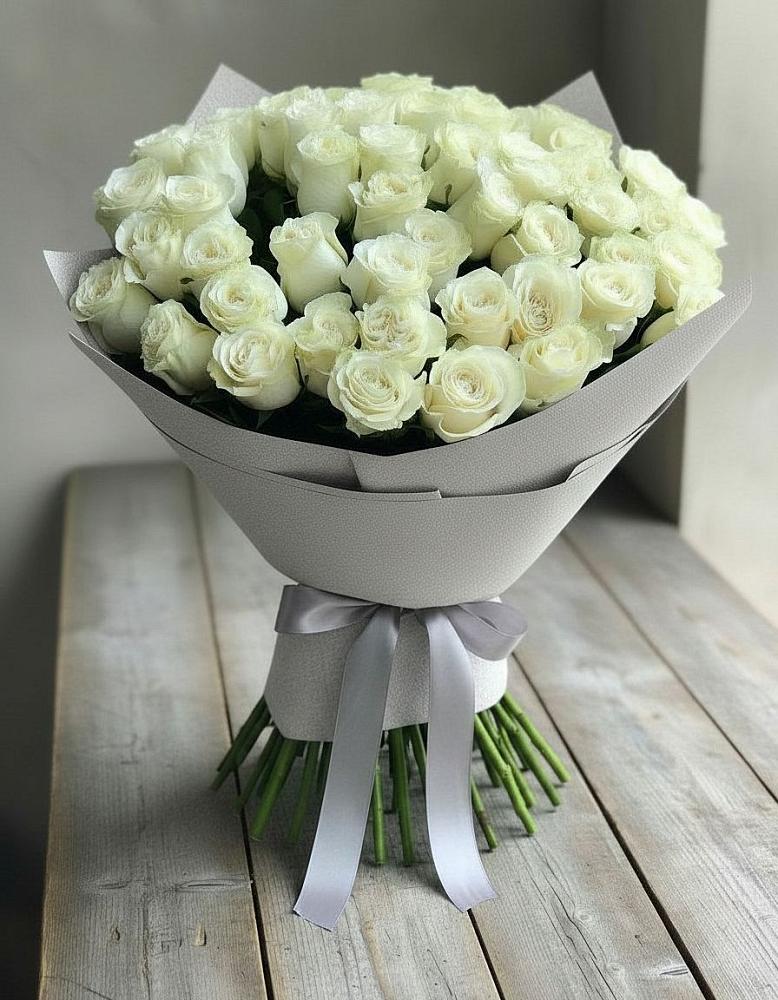 Букет 35 Белых роз в Алексеевском Ставропольского края