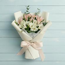 Букет цветов из:  Альстромерии #REPLACE_PRED# Алексеевском Ставропольского края