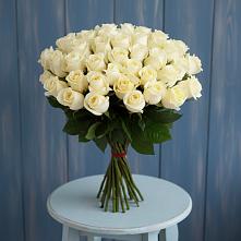 Букет 51 Белая роза Эдлесс Лав #REPLACE_PRED# Алексеевском Ставропольского края
