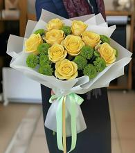 Букет цветов из:  Хризантемы и Розы в Алексеевском Ставропольского края