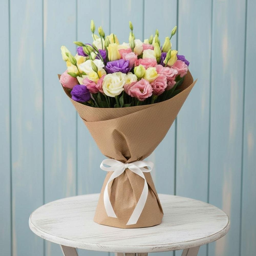 Букет цветов из: Лизиантусы в Алексеевском Ставропольского края