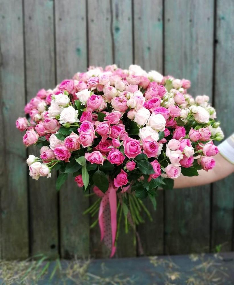 Букет Розовые кустовые розы Натали и Лав Лидия в Алексеевском Ставропольского края