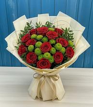 Букет цветов из:  Розы и Хризантемы #REPLACE_PRED# Алексеевском Ставропольского края