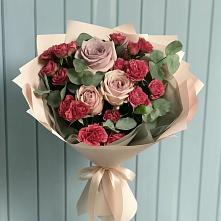 Букет цветов из:  Гвоздики и Розы в Алексеевском Ставропольского края