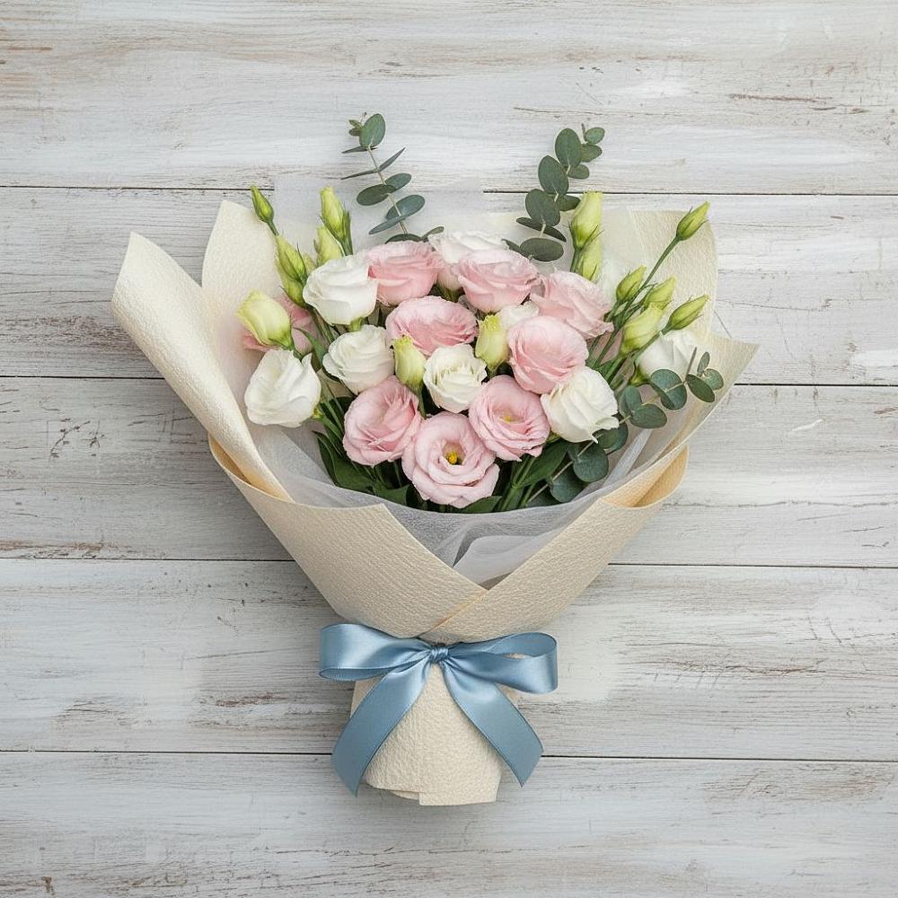 Букет цветов из: Лизиантусы в Алексеевском Ставропольского края