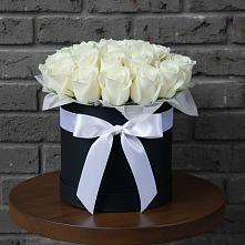 Цветочная композиция из Розы в шляпной коробке #REPLACE_PRED# Алексеевском Ставропольского края